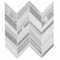 Msi Harlow Chevron SAMPLE Glass Mosaic Wall Tile ZOR-MD-0417-SAM - alternate 1
